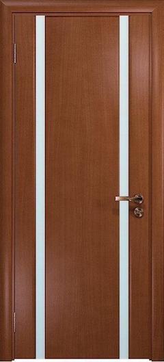 Ульяновская дверь Тирена-2. Остекленная. Темный анегри