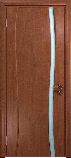 Ульяновская дверь Лариана-1. Остекленная. Темный анегри