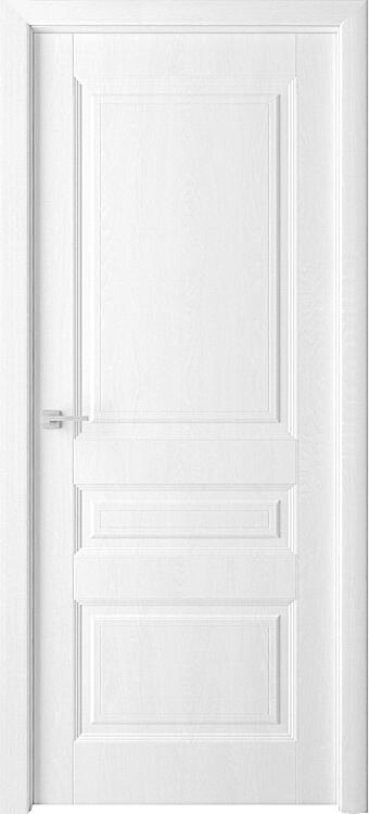 Дверь Каскад (ПВХ-пленка) глухая белый ясень