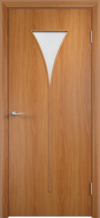 Дверь С-4 остекленная миланский орех ламинированная