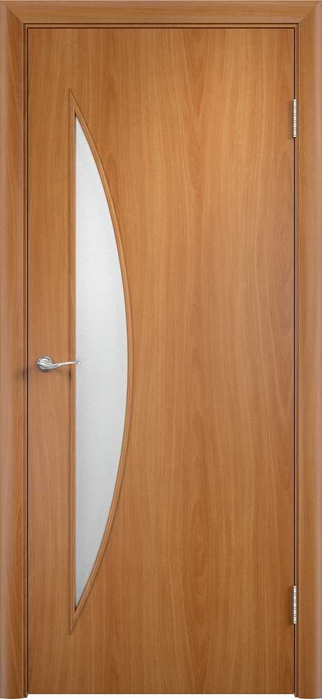 Дверь Луна (С-6) остекленная миланский орех ламинированная