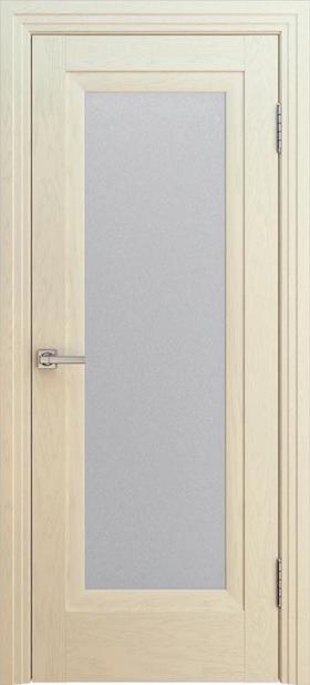 Дверь экошпон Турин (багет 1) остекленная ясень авори