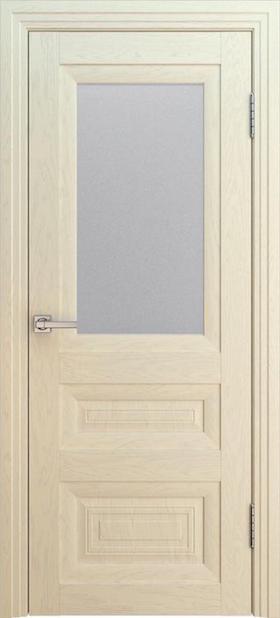 Дверь экошпон Вена (багет 1) остекленная ясень авори