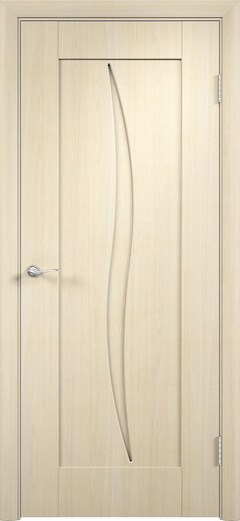 Дверь Стефани (ПВХ-пленка) глухая беленый дуб