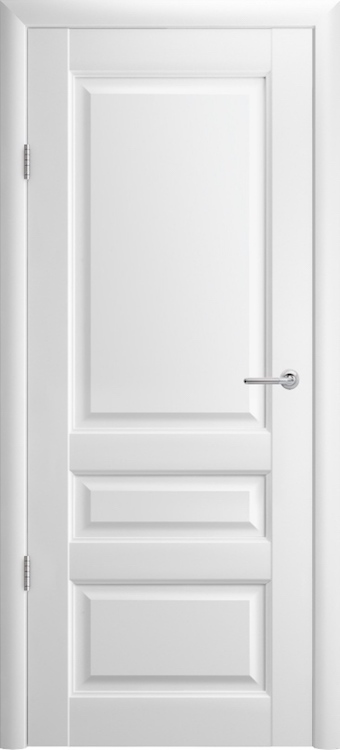 дверь Эрмитаж 2 цвет белый глухое исполнение (без стекла)  винил