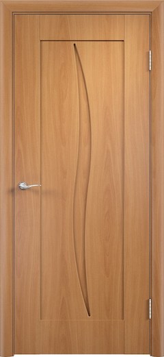 Дверь Стефани (ПВХ-пленка) глухая миланский орех