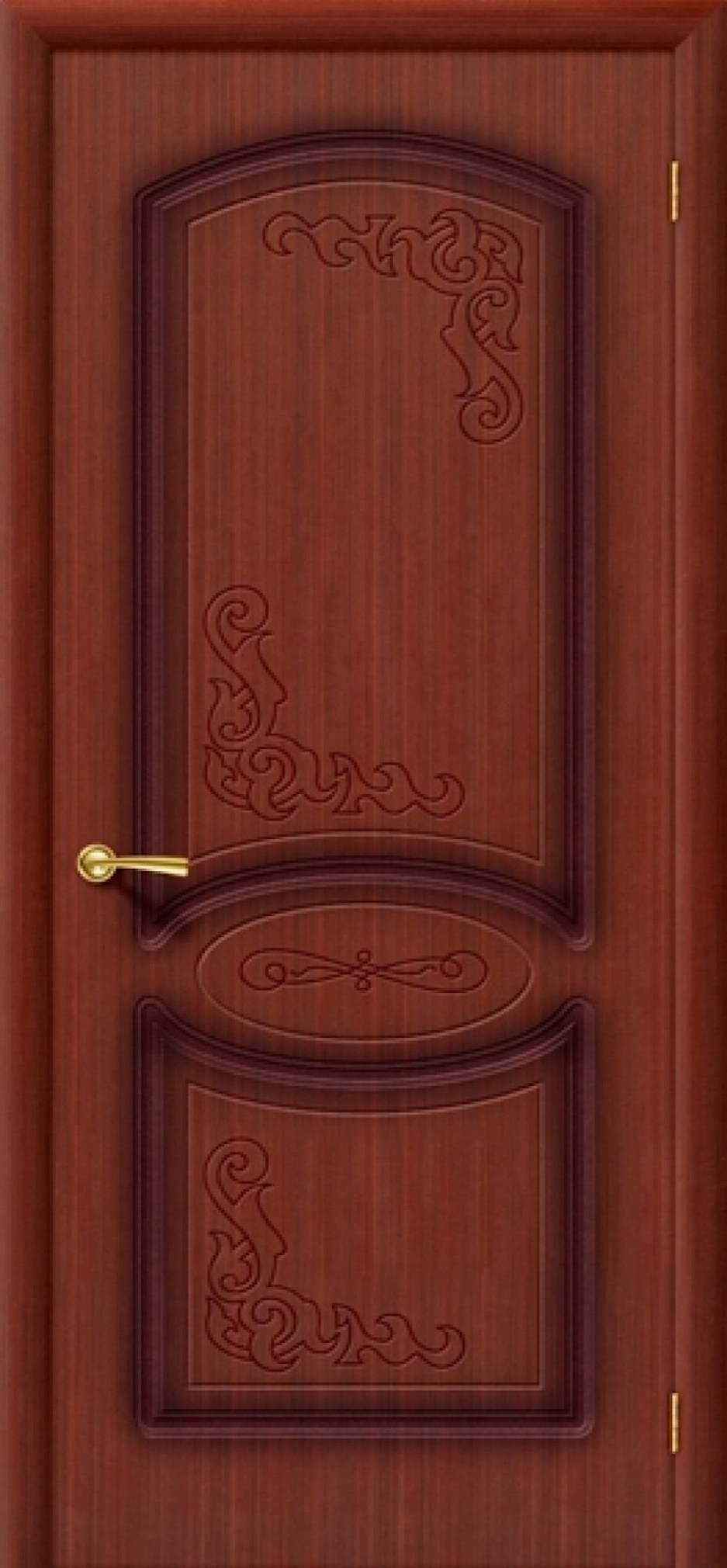 Шпонированная дверь Муза глухая макоре