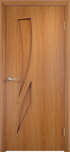 Дверь Камея (С-2) глухая миланский орех ламинированная