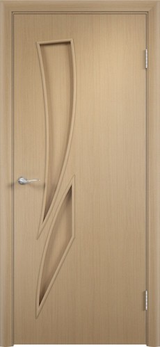 Дверь Камея (С-2) глухая беленый дуб ламинированная