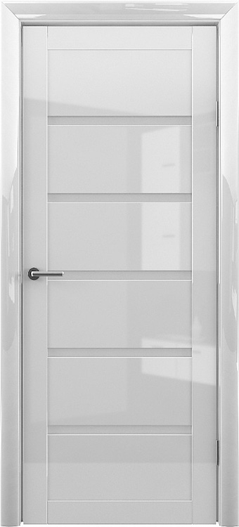 дверь Вена цвет белый остекление мателюкс (сатинат) светлое винил глянец