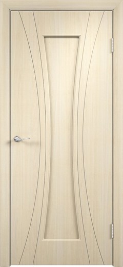 Дверь Богемия (ПВХ-пленка) глухая беленый дуб