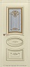 Дверь эмаль Есения (патина золото) остекленная шампань