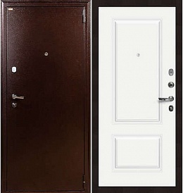 Входная дверь в квартиру с порошковым напылением и МДФ - 1А 55