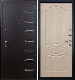 Металлическая квартирная порошковая дверь с МДФ - Витязь 14