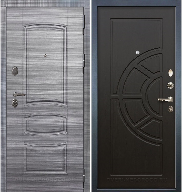 Дверь входная металлическая Легион Сандал серый 43. Сандал серый / Венге