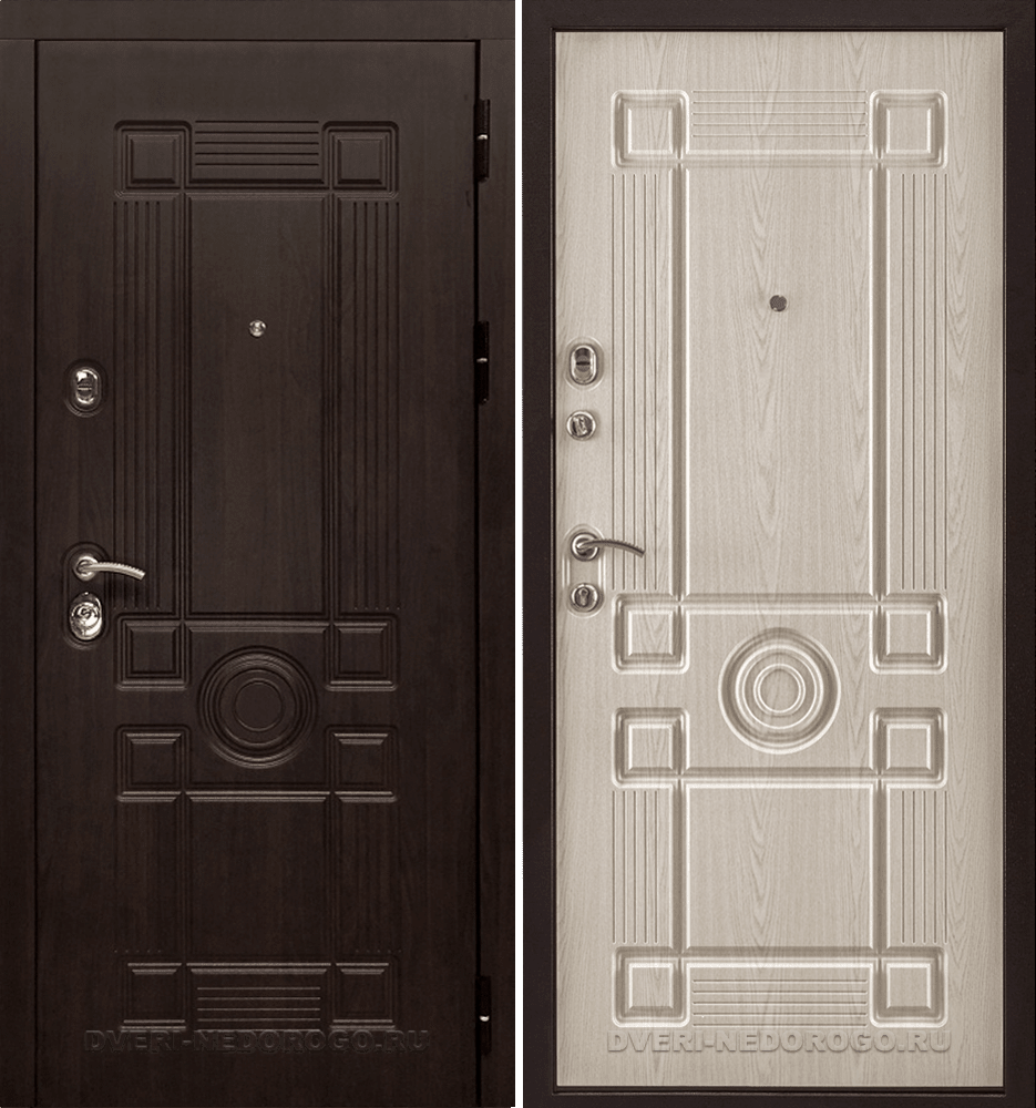 Дверь металлическая с МДФ и покрытием винорит - Легион NEW. Винорит Алмон 28 / Винорит Алмон 25
