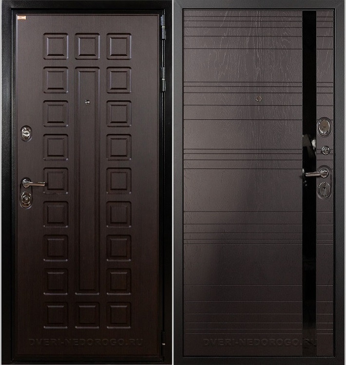 Дверь входная металлическая Гладиатор 3К 31. Венге / Ясень шоколадный