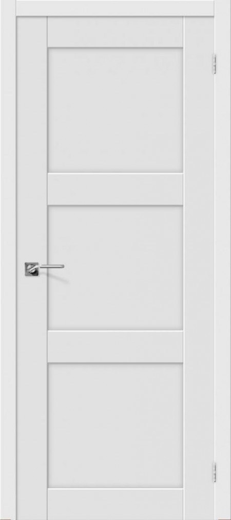 дверь Порта-3 белый глухая  облицована пвх